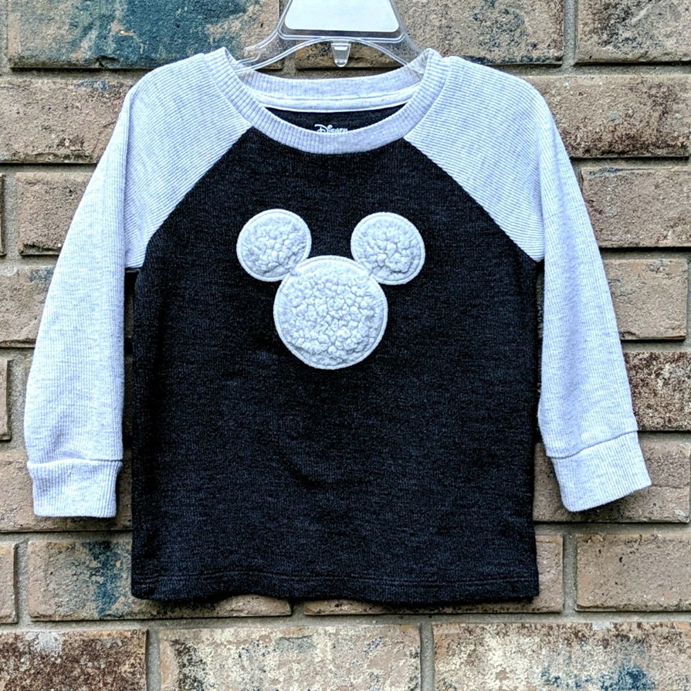 Mickey Mouse Fuzzy Long Sleeve Shirt